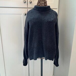 A New Day | Women's Turtleneck Sweater | Dark Gray | Large